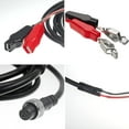 thumbnail image 3 of 2Pcs 10Ft Electric Fishing Reel Power Cord Cable, Power Cable Connecting Battery to Reels Spool, Compatible with Daiwa Tanacom 1000 750 500, Seaborg 500MJ, Leobritz, Shimano, BeastMaster, ForceMaster, 3 of 6