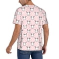 thumbnail image 2 of Zufioo Cute Rabbit Print Men's Baseball Short Sleeve, Moisture Wicking Button-Down Hip Hop Tee-XX-Large, 2 of 7