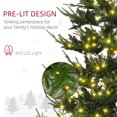 thumbnail image 6 of 8ft Pre-lit Artificial Christmas Tree with 1026 Tips Holiday Decoration, 6 of 10
