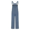 thumbnail image 4 of Mens Regular Fit Bib Overalls Slim Fit Denim Jumpsuit Big And Tall Denim Overalls with Adjustable Strap Work Pants Light Blue XXXXXL, 4 of 6