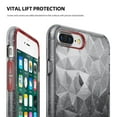 thumbnail image 6 of Ringke Air Prism Case Compatible with iPhone 8 Plus, 3D Geometric Design Slim Cover - Glitter Gray, 6 of 7