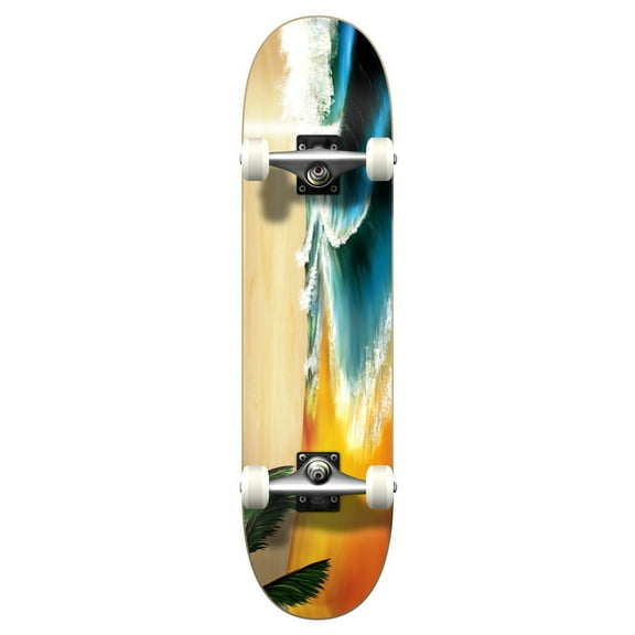 Yocaher Graphic Complete 31" x 7.75" Skateboard - Beach