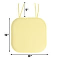 thumbnail image 4 of Memory Foam Honeycomb Non-Slip Back Chair Cushion Pad with Ties 2 Pack Yellow, 4 of 4