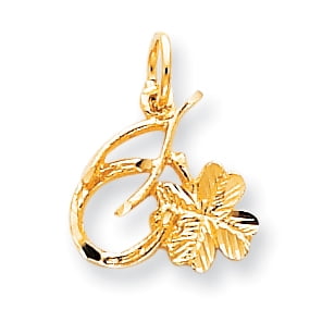 Good Luck Wishes Cards - 10k Yellow Gold Solid Horseshoe Wishbone Shamrock Pendant Charm Necklace Good Luck Italian Horn For Women