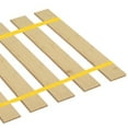 thumbnail image 2 of The Furniture King Twin Size Wood Bed Slats Custom Platform Plank Bed Frame Support Bunkie Boards Attached with Yellow Strapping 39" Wide, 2 of 3