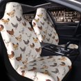 thumbnail image 4 of Goofa Various Chicken Printed Car Seat Covers, Automotive Seat Covers for Cars Trucks and SUVs, Quick Setup Universal Fit Elastic Seat Covers-2 PCS, 4 of 6