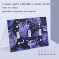thumbnail image 4 of 2 Gang Light Switch Cover Plate Watercolor Owls and Moon Wall Plate Decorate Electrical Outlet Cover Plates 4.56”x4.48”, 4 of 8
