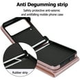 thumbnail image 4 of Fashion leather wallet phone case suitable for Samsung Z flip5, lanyard and card holder, 4 of 10