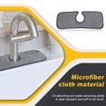 thumbnail image 4 of Platos de grifo Secado de agua Mats absorbentes Lavable Lavable Reutilizable Fregadero Reducido Splash Catcher Guardia Encimera Cocina Cuarto de baño 63x13cm Monstrate HA011829-04, 4 of 7