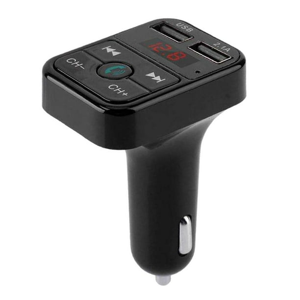 Adattatore per Caricabatteria Da Auto per Lettore Mp3 / Supporta La Funzione A2Dp Del Telefono Cellulare, Decibel + 3Db360, Fm: 87,5 Mhz-108.Omhz Negro CUTICAT Transmisor FM para coche