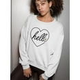 thumbnail image 2 of Hello Heart W Daisy Sweatshirt Women -Image by Shutterstock, Female Large, 2 of 4