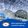 thumbnail image 5 of 2 Pack LED UFO High Bay Light Dimmable 4-Colour Selectable Black 12 in. 150-Watt Integrated 21000 Lumens, 5 of 5