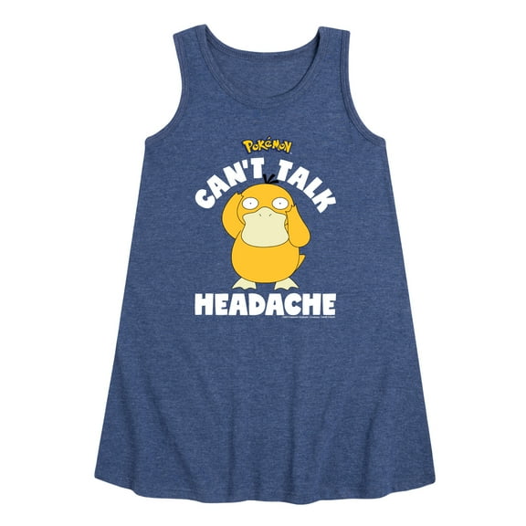 Pokémon - Psyduck Headache - Youth Girls A-line Dress