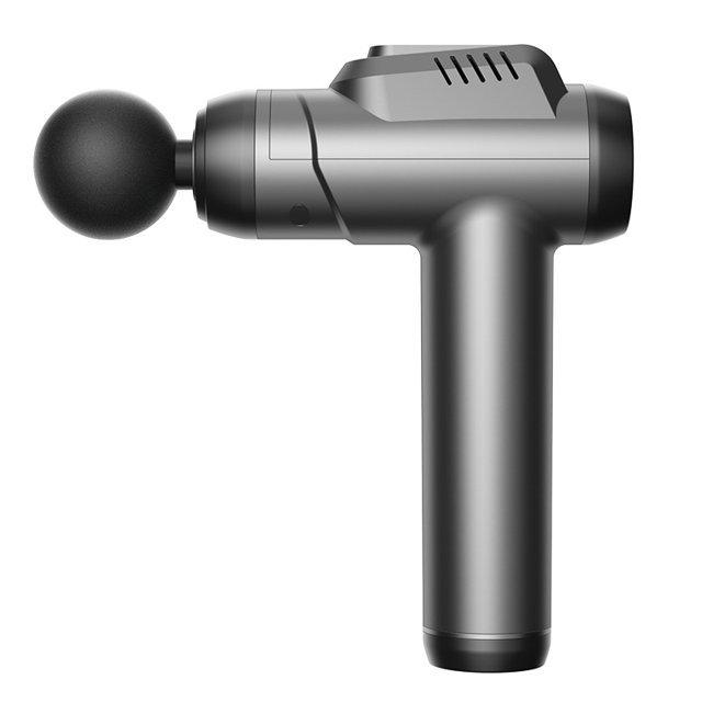 Pistola de masaje JAMW Masajeador de músculos de percusión tejido profundo Mejora Flagship Grey 6 velocidades 4 cabezales de ma