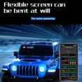 thumbnail image 3 of LED Flexible Display APP BT Car Advertising Screen Full Color Intelligent Vehicle Sticker Soft Screen Display IP65 Waterproof Flexible Screen Can Be Bent At Will Customize Picture Mobile APP Control, 3 of 9