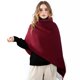 thumbnail image 3 of Bufanda de invierno Clothirily Fashion, chal con tacto de cachemir, rojo vino, 3 of 9