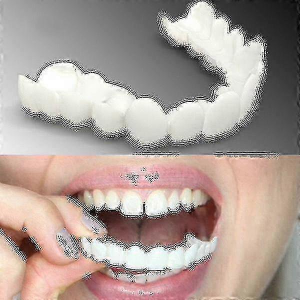 Prótesis flexibles de ajuste cómodo superior/inferior, dientes superiores