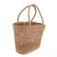 thumbnail image 1 of Bolso de paja para mujer a la moda, bolso tejido a mano para playa de verano, bolso de mano de red hueca - marrón Yuyangstore Bolso de la paja de las mujeres, 1 of 8