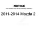 Kit d'Assemblage Bras de Suspension avant et Rotule pour Mazda 2011-2014 2 KTR-101445 – image 2 sur 2