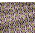 thumbnail image 4 of oneOone Cotton Jersey Lime Green Fabric Leaves & Floral Block Sewing Fabric By The Yard Print Diy Cloth Sewing Supplies 58 Inches Wide, 4 of 4