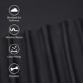 thumbnail image 5 of Soft Lightweight Brushed Cotton Blend Bed Sheet Set – 3-Piece Twin – Black, 5 of 10