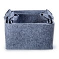 thumbnail image 3 of Truu Design, Paniers de rangement carrés en feutre, ensemble de 3, 3 of 7