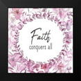 thumbnail image 2 of Kimberly, Allen 12x12 Black Modern Framed Museum Art Print Titled - Faith Conquers, 2 of 5