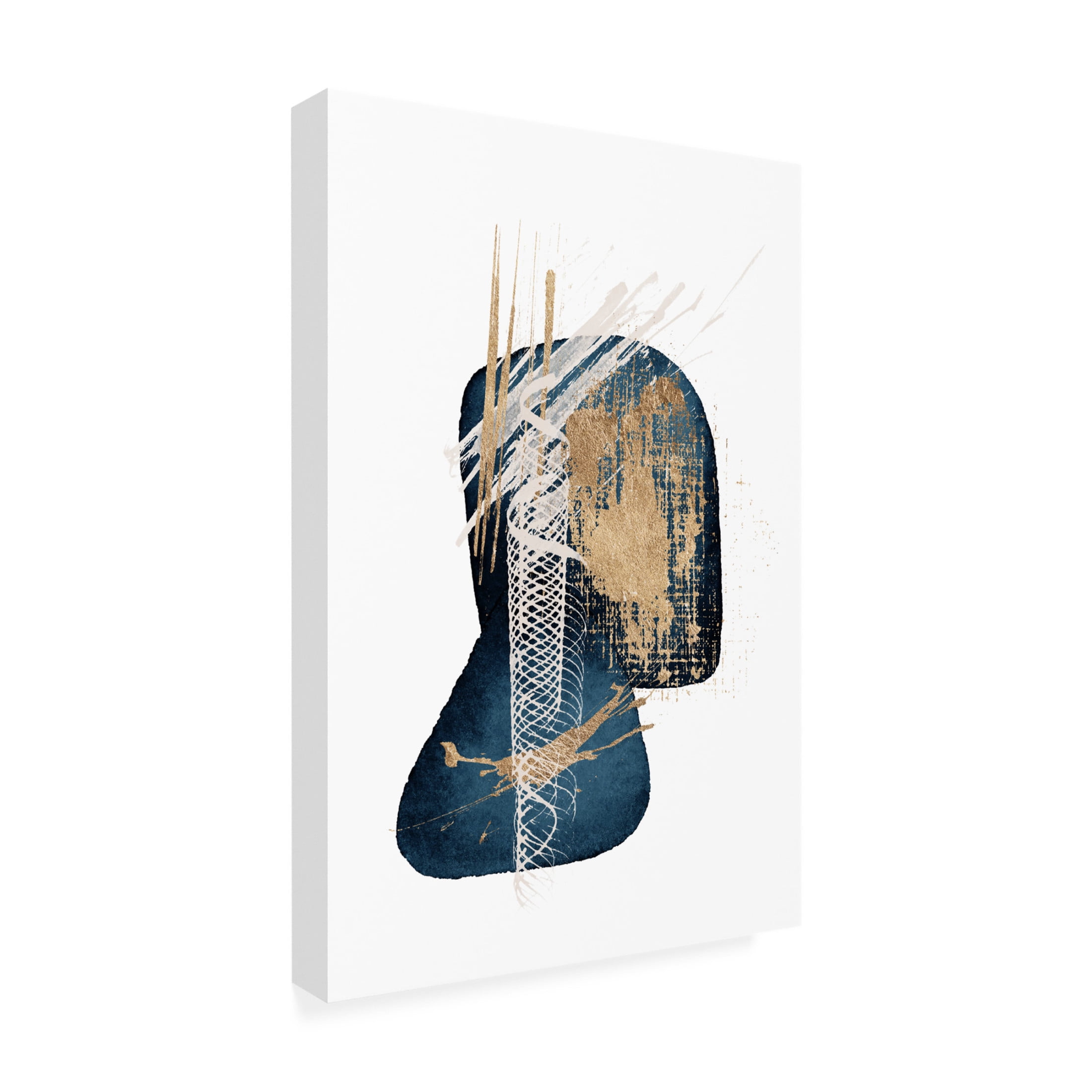 Trademark Fine Art Sally Ann Moss Stunning Blue 3 Canvas Wall Art