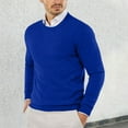 thumbnail image 2 of Men's Slim Fit Lightweight Knitted Sweater – Smooth, Soft, Skin-Friendly Crew Neck Long Sleeve Pullover for Autumn Winter Casual or Dressy Wear, 2 of 8