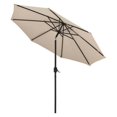 thumbnail image 4 of Outdoor Umbrella with Tilt Mechanism, 102" Span, 94" Long, Tan Canopy, Black Handle | Bundle of 2, 4 of 4