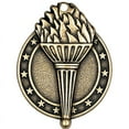 thumbnail image 2 of Torch Medals, 2" Gold Diecast Participation Medal Award 5 Pack, 2 of 2
