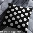 thumbnail image 2 of Homewish Cartoon Black White Dots Fabric by the Yard 1 Yard, Circle Abstract Room Decor Fabric by the Yard, Polka Dot Artwork Print Sewing Fabric, Luxury Bedroom Decor, 2 of 6