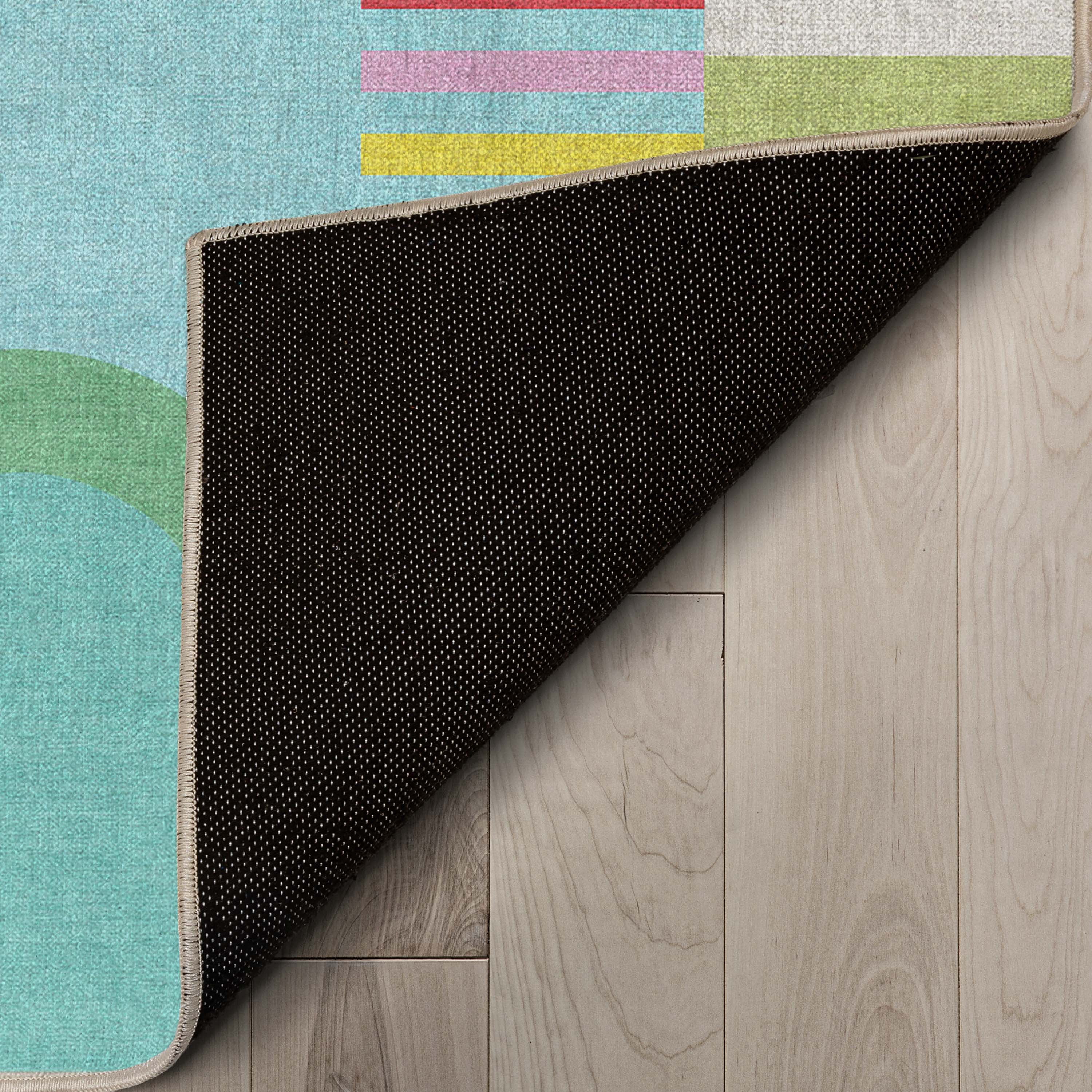 Well Woven Crayola Parade Multi Color 3'3" x 5' Area Rug Easy to Clean - Kid & Pet Friendly Rug Perfect for Playroom Living Room Bedroom