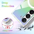 thumbnail image 6 of for Samsung Galaxy Z Fold 5 Case Magnetic Fluorescent Iridescent Transparent Phone Case for Women Men [Compatible with Magsafe]-Clear Laser, 6 of 6