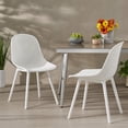 thumbnail image 2 of Christopher Knight Home Darleen Outdoor Dining Chair Set of 2, White, 2 of 9