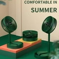 thumbnail image 3 of SharkTRUE Telescopic Folding Fan, New Portable USB Rechargeable Collapsible Desk Fan,Silent Stand up Floor Fan Height Adjustable, Degree Adjustable Tilt, speed Wind Speed, for Dorm Bedroom, 3 of 9