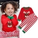thumbnail image 1 of Conjuntos de ropa de Navidad para bebés, niños y niñas, camiseta de manga larga con diseño de alce y pantalones a rayas, pijamas para bebés, ropa para niños, 1 of 5