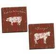 thumbnail image 1 of Gango Home Decor Country-Rustic Farm Patchwork IX & X by Danhui Nai (Ready to Hang); Two 16x16in Hand-Stretched Canvases, 1 of 5