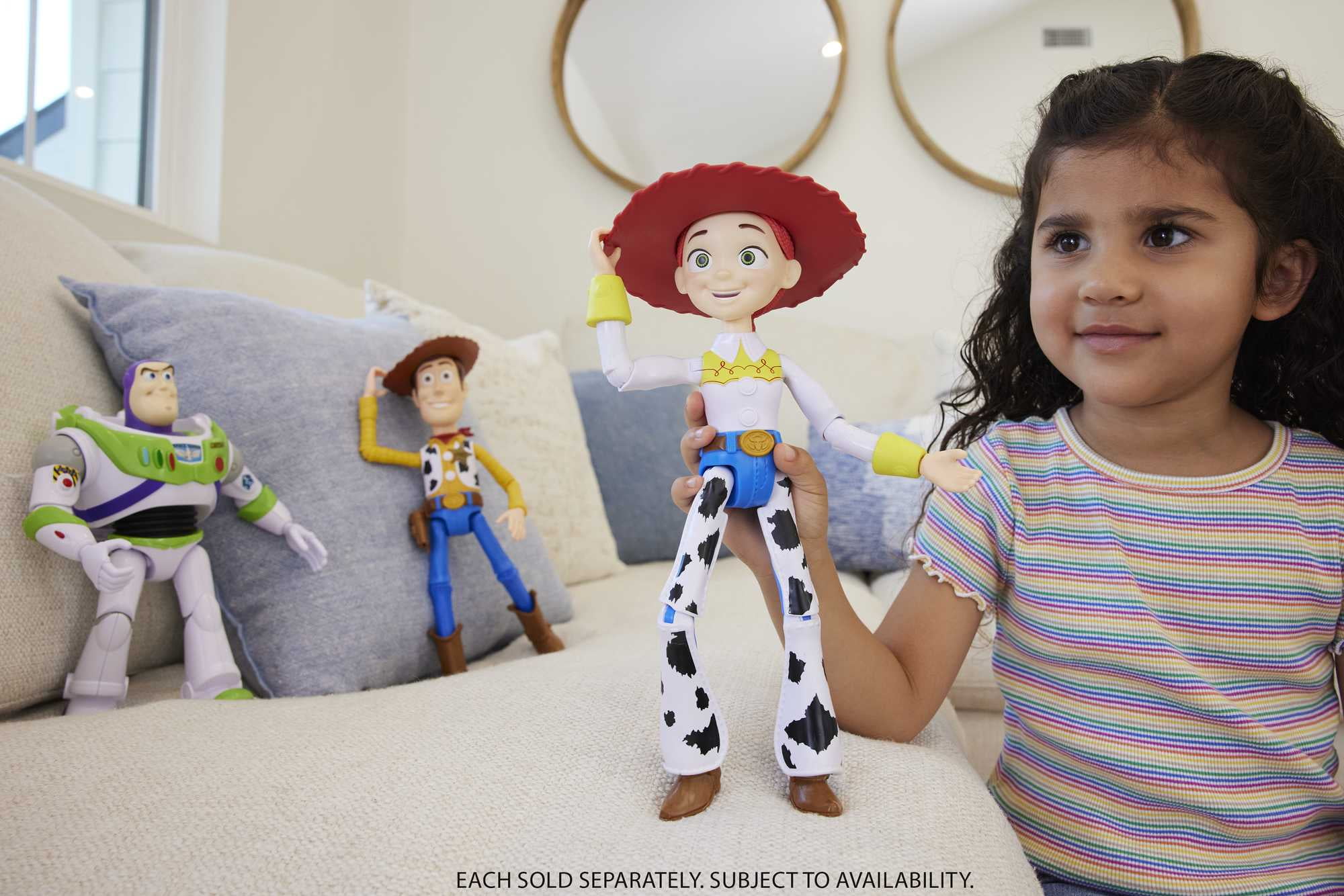 Disney Pixar Toy Story Large Jessie Action Figure, Collectible Toy in 12-inch Scale