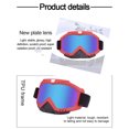 thumbnail image 2 of Mistaha Off-road Motorcycle Goggles Windproof Sand-Proof Eye Protection Shield for Helmet, Model 369 (7 Colors), Red Frame Colored Lens, 2 of 7