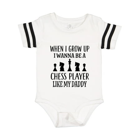 

Inktastic Future Chess Player Like Daddy Gift Baby Boy or Baby Girl Bodysuit