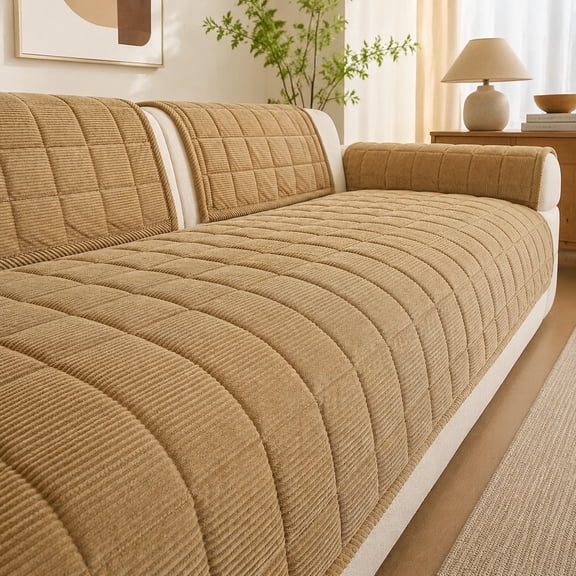 Sectional Sofa Couch Cover for L Shaped Modular Couch, Durable Stretch Slipcover Protector