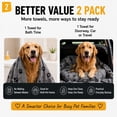 thumbnail image 2 of XL Microfiber Dog Bath Towel, 100×60CM Super Absorbent Quick-Drying Pet Grooming Towel for Small, Medium & Large Dogs and Cats, Machine Washable, 2 of 9