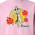 thumbnail image 3 of Inktastic Retro Hula Girl Adult Sweatshirt, 3 of 4