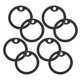 thumbnail image 3 of 8pcs Dog Tag Silencers Silicone Rubber Dog Tag Protector Black Dog ID Tag Silencers for Pet Collar Noise Reduction Flexible Pet Use, 3 of 4