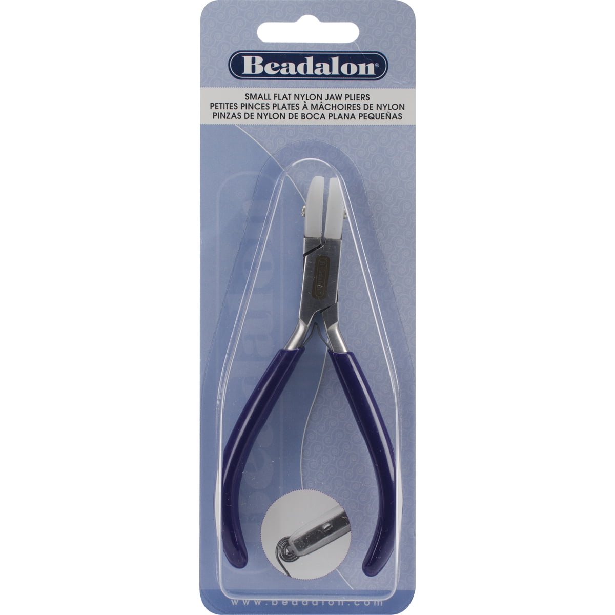 Nylon Jaw Flat Nose Pliers, 4.875" by Beadalon