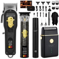 LQT Professional Hair Clippers for Men, All-in-One Cordless Electric Hair & Beard Trimmer Kit with Nose Hair Trimmer & Styling Kit