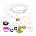 thumbnail image 3 of Almencla RV City Water Fill Inlet Flange Check Valve Brass RV Water Connection Inlet Style B white, 3 of 8