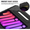 thumbnail image 3 of Allytech Kids Case for New iPad Mini 6th Generation 8.3 Inch 2021, iPad Mini 6 Case for Kids, Shockproof Convertible Handle Stand Protective Kids Case for Apple iPad Mini 6 8.3" 2021, Black, 3 of 8