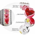 thumbnail image 3 of Valentine''s Day Shower Curtain Set, Red Pink Love Heart Bath Shower Curtain with Hooks Waterproof Fabric Shower Curtains for Bathroom Romantic Valentines Decor Tulip Buffalo Plaid Romantic 72x72 Inch, 3 of 5
